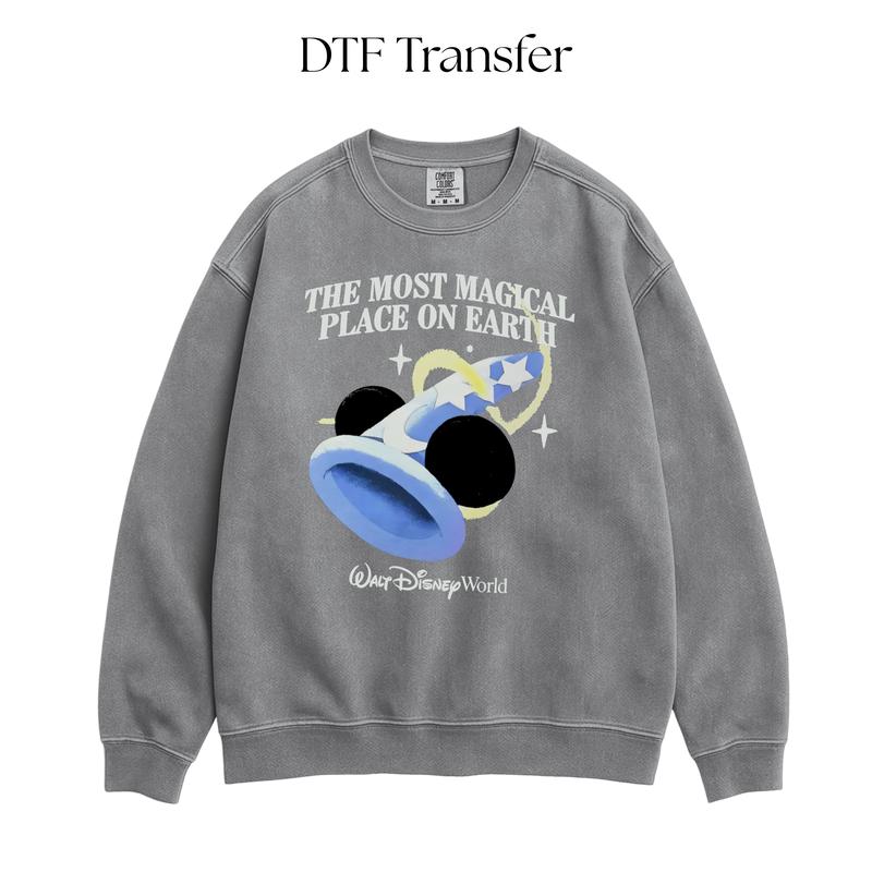 The Most Magical Place on Earth Hat DTF Transfer